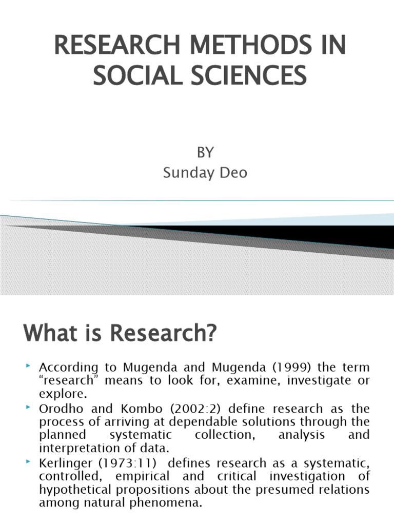 Introduction to Social Science Research | PDF | Theory | Science