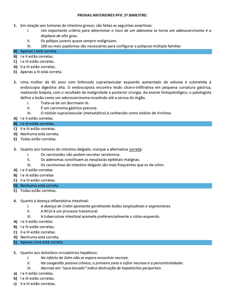 2 Bimestre Pfic | PDF | Tireoide | Hipertireoidismo