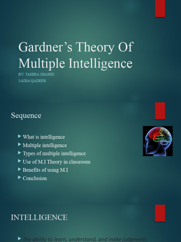 Multiple Intelligence Download Free PDF Intelligence Cognition
