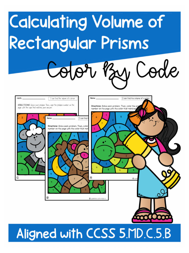 VolumeofRectangularPrismsColorByNumberWorksheets 1 | PDF