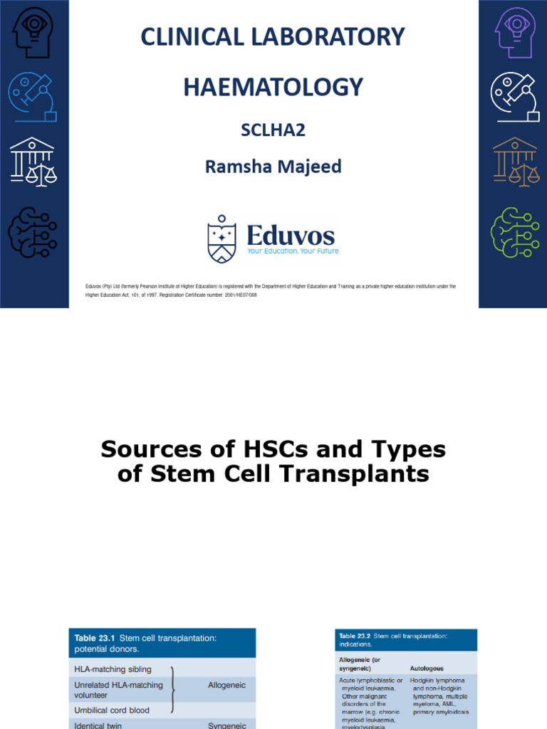Stem Cell Transplantation Overview | PDF | Hematopoietic Stem Cell ...
