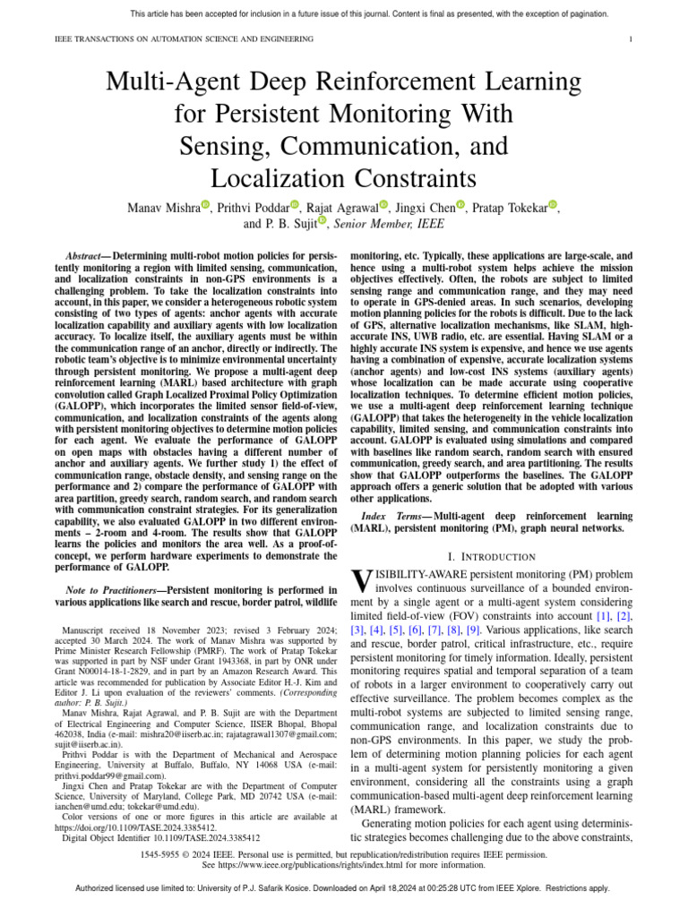 Multi-Agent Deep Reinforcement Learning For Persistent Monitoring With ...