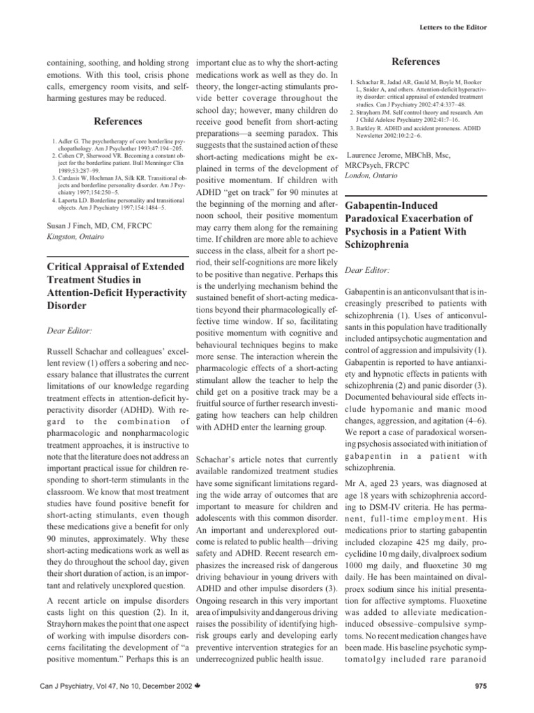 gabapentin and adhd