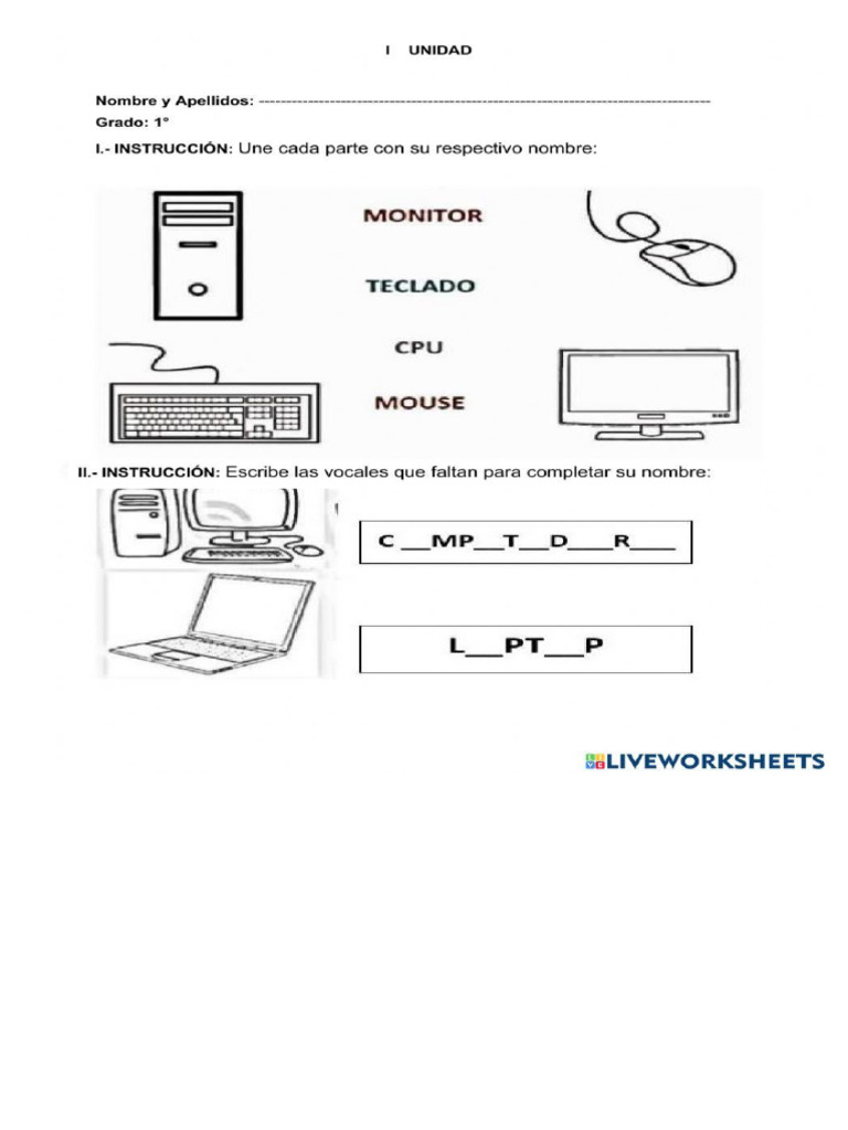 Examen de Computación e Informática | PDF | Hardware de la computadora ...