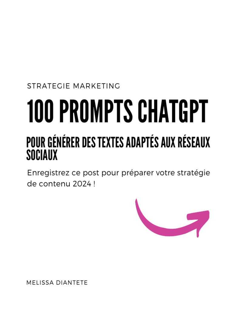 100 Prompts ChatGPT pour Réseaux Sociaux | PDF | Affaires