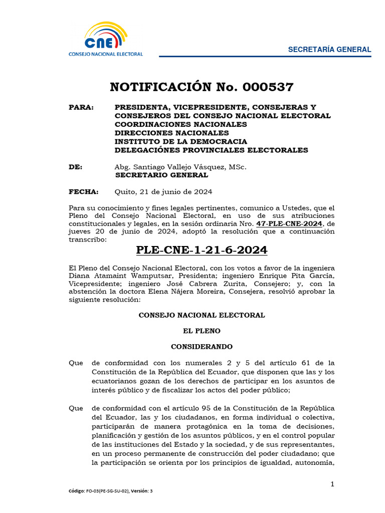 Notificacion no 000537 ple cne 1 21 6 2024 signed pdf auditor a