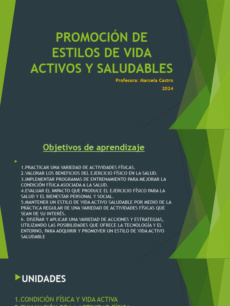 Estilos de Vida Activos y Saludables | PDF