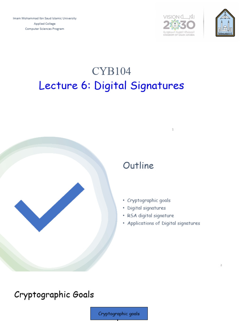 Digital Signatures in Cryptography | PDF | Public Key Cryptography ...