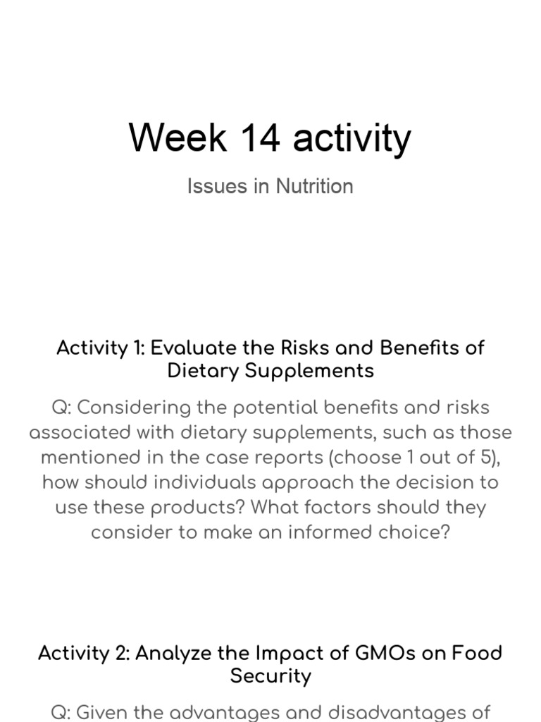 Week 14 Activity | PDF | Self-Improvement