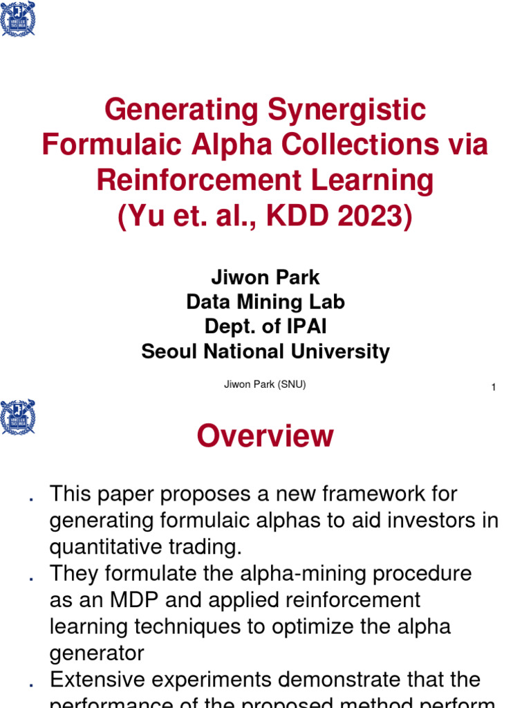 Alpha Mining Pdf Mathematical Optimization Mean Squared Error