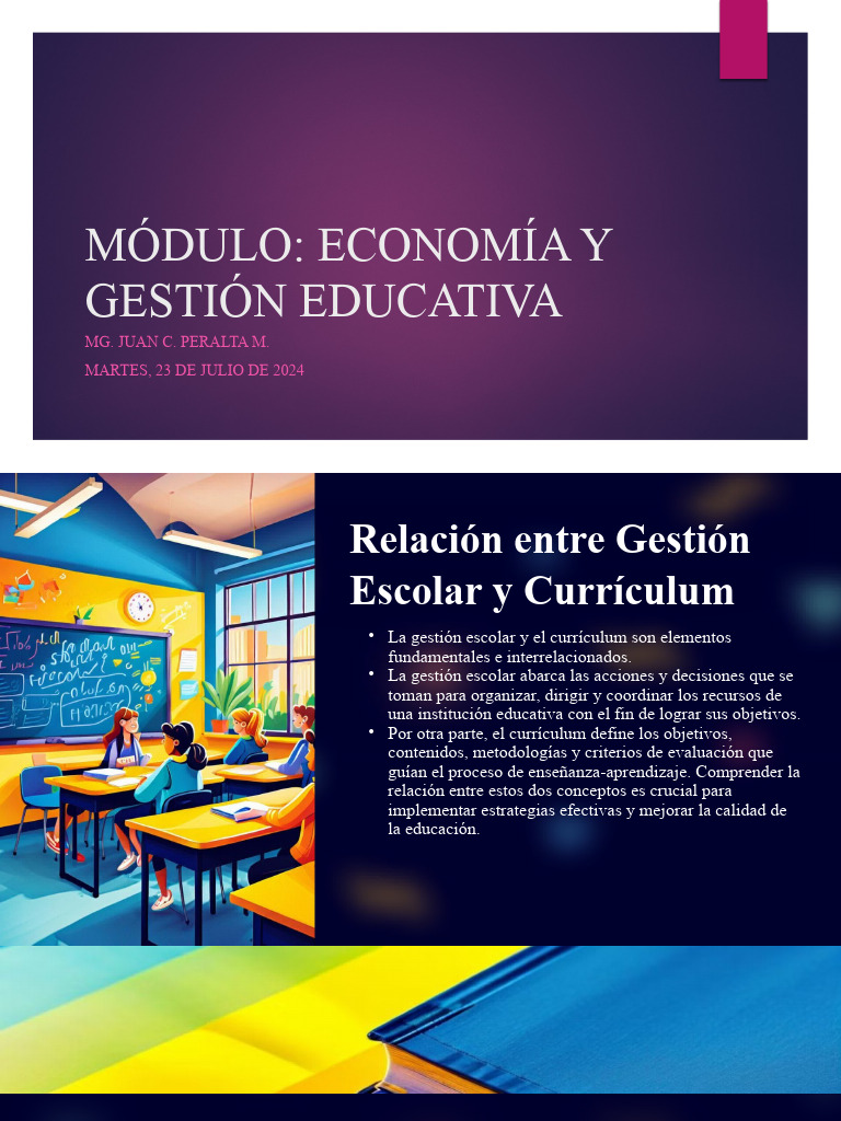 Economía y Gestión Educativa 2 | PDF | Plan de estudios | Enseñando