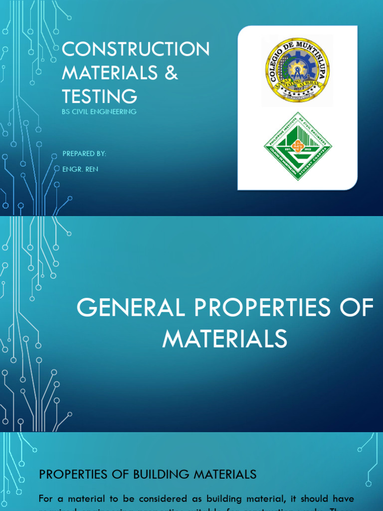 Building Materials: Properties Overview | PDF | Deformation ...