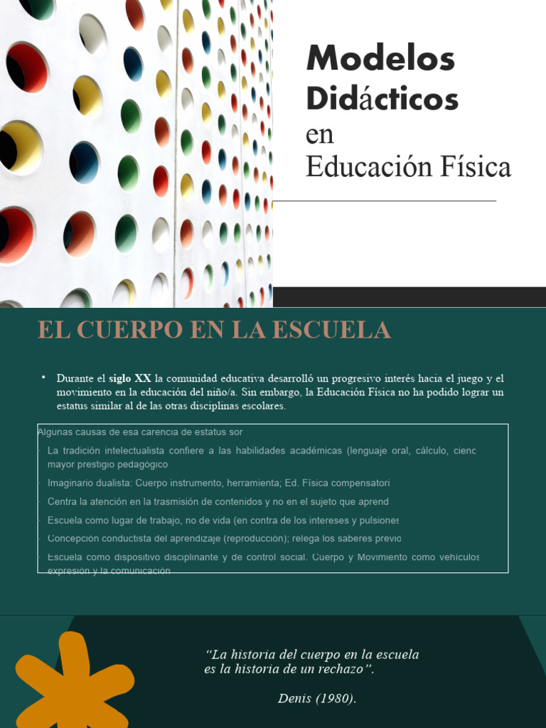 Modelos Didácticos en Educación Física | PDF | Escuelas | Enseñando