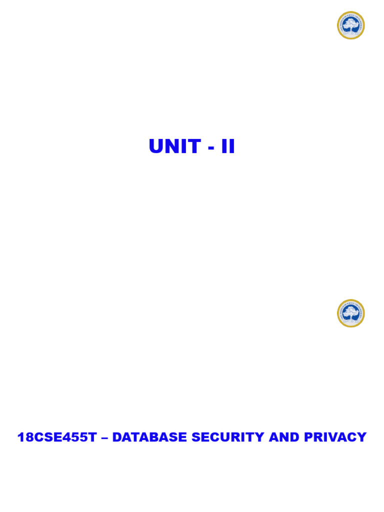 User Administration in Database Security | PDF | Password | Databases