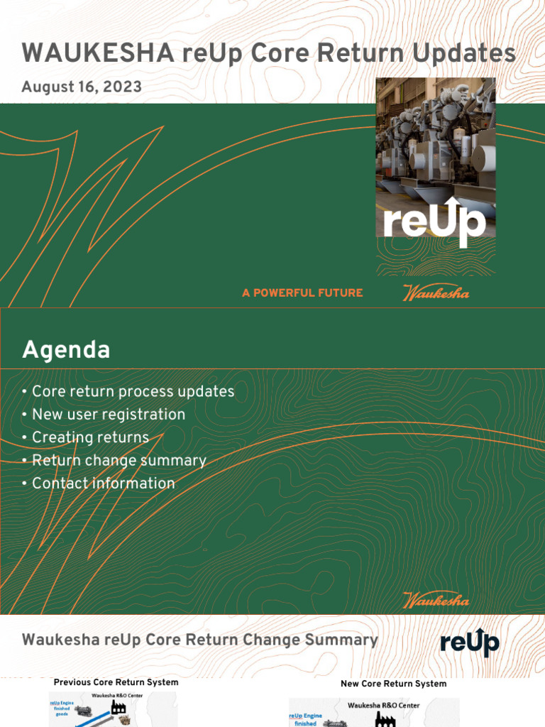 Waukesha Core Return Process Update | PDF | Computing