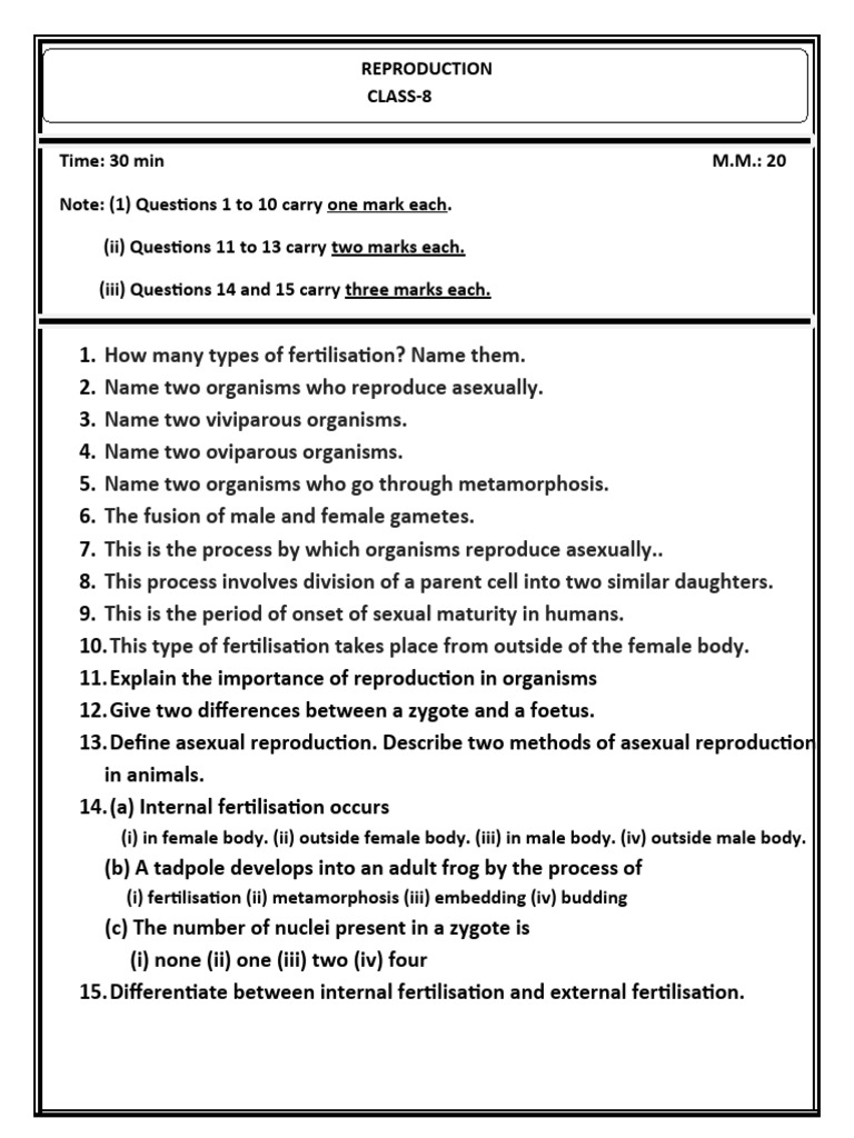 Reproduction | PDF