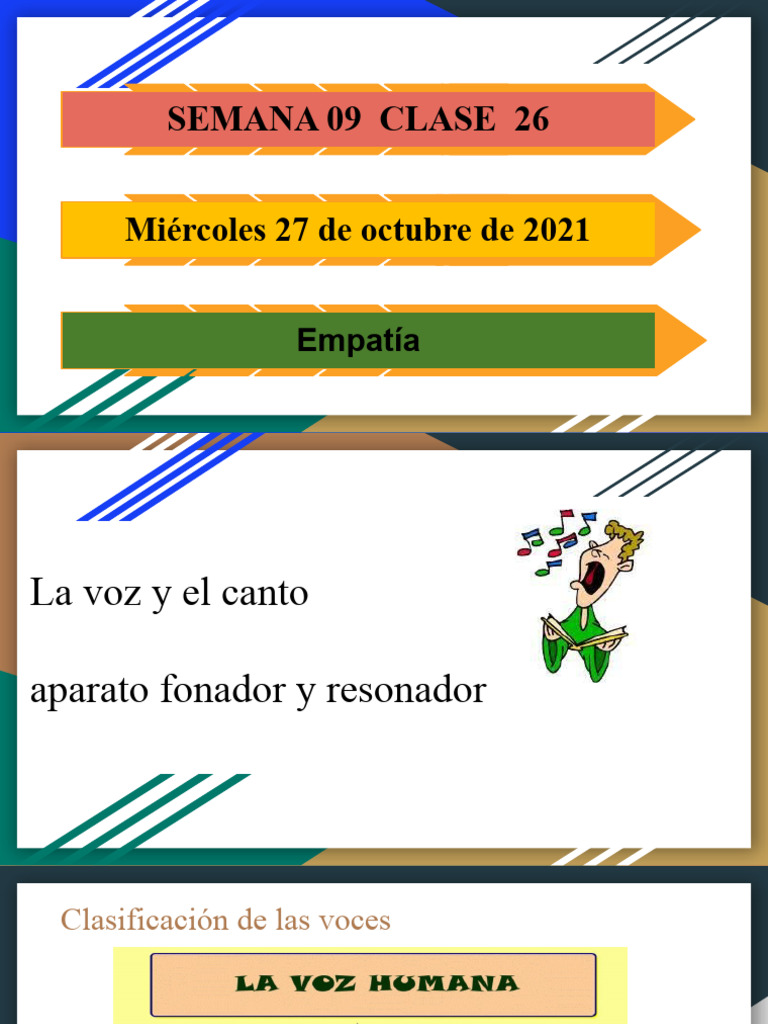 La Voz y El Canto Aparato Fonador y Resonador | PDF