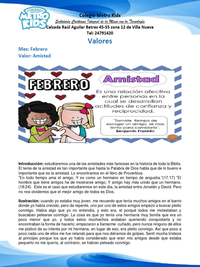 Valor Mes de Febrero. | PDF | David | Saulo, image size:768x1024