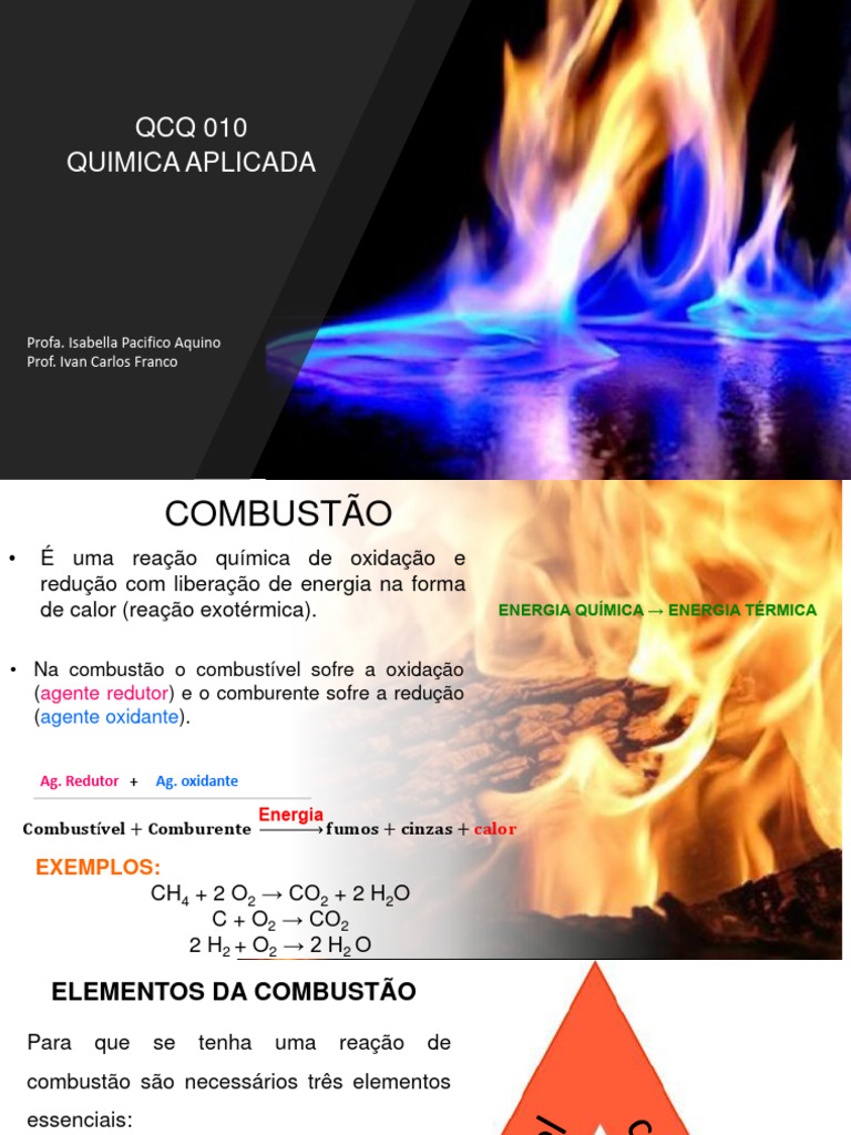 Elementos e Tipos de Combustão | PDF | Combustão | Combustíveis