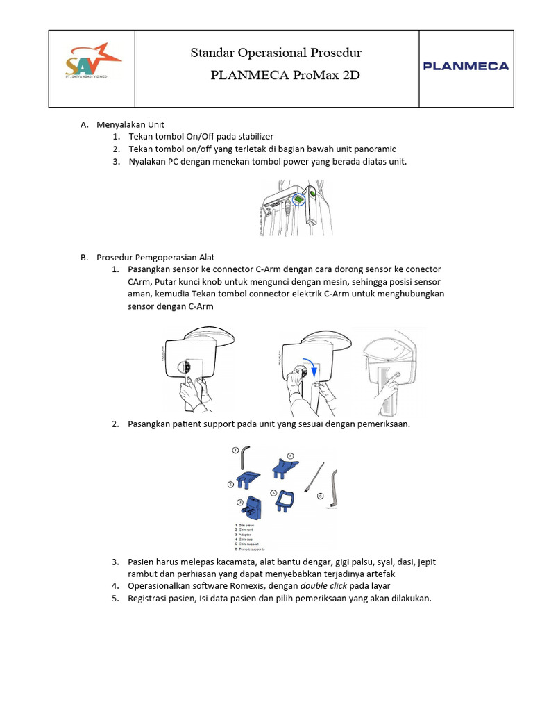 SOP PLANMECA ProMax 2D | PDF