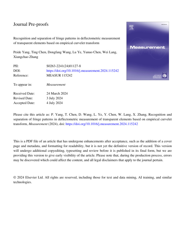 1 s2.0 S0263224124011278 Main | PDF | Wavelet | Spectral Density