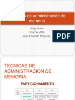 Técnicas de Administración de Memoria