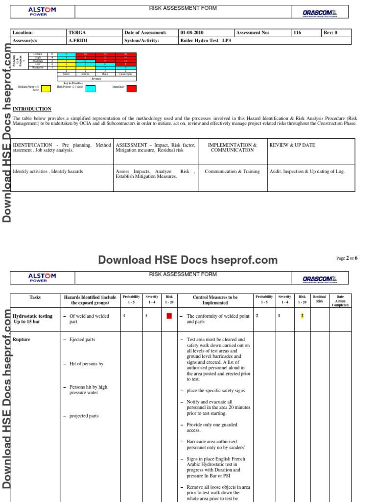 Matrix Risk Assesment | PDF | Risk | Risk Assessment