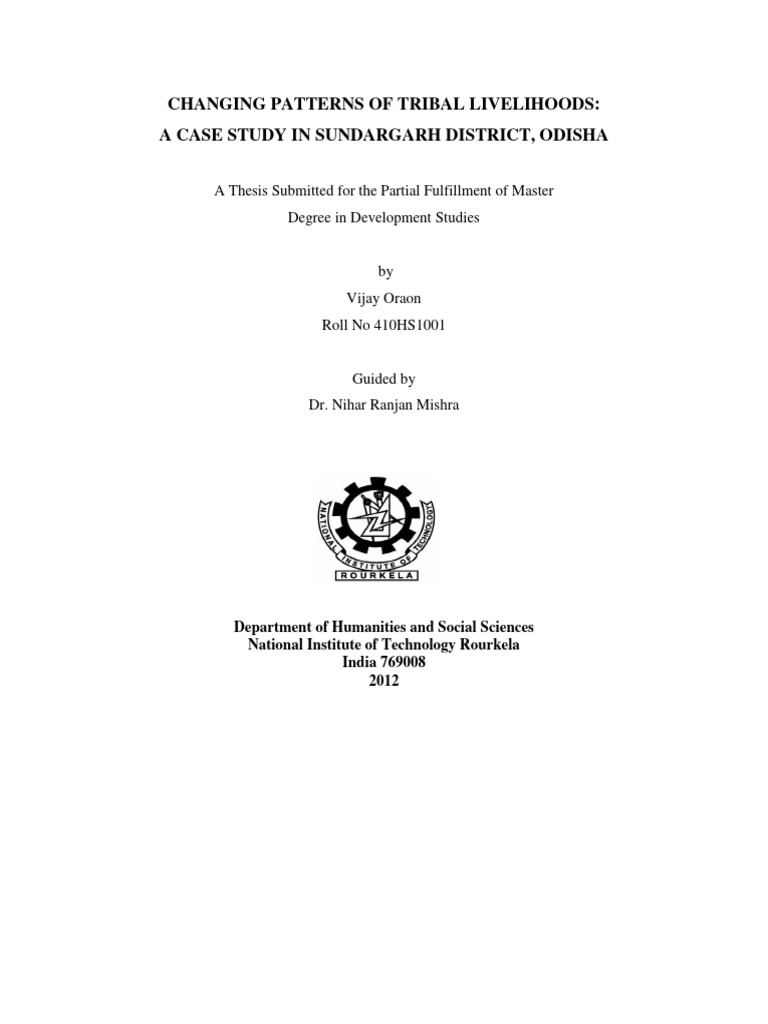 Tribal Livelihood Changes in Odisha | PDF | Sustainability | Poverty