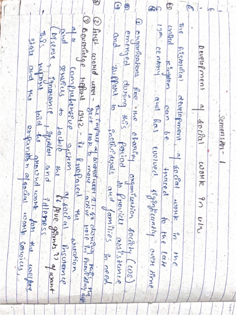 Social Work Notes | PDF