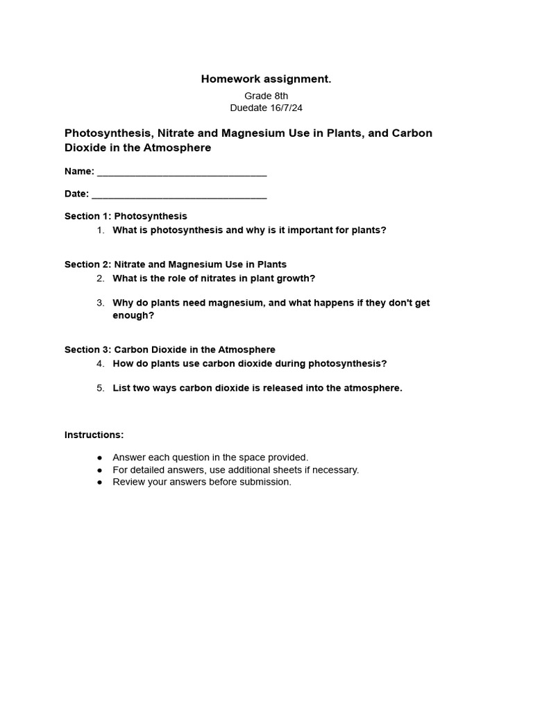 Homework Assignment. Duedate 16-7-24 | PDF
