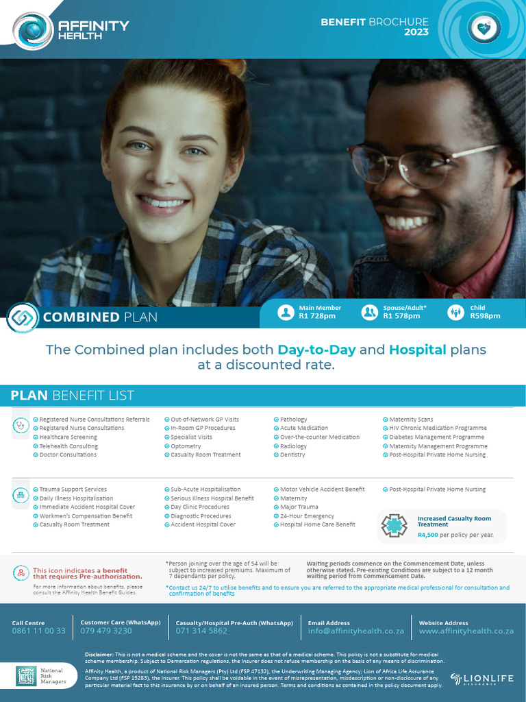 Affinity health brolchure 2023 combined plan 14 08 2023 12h40 lion