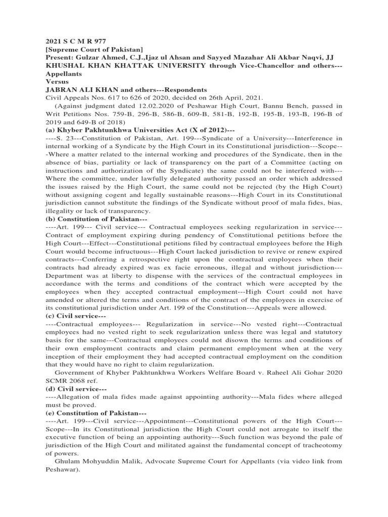 Supreme Court Ruling on University Employment | PDF | Appeal | Judgment ...