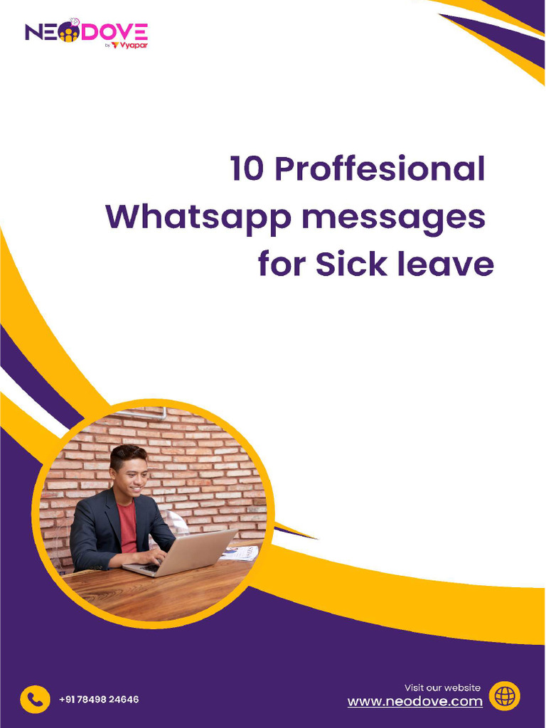 Professional Sick Leave Messages for WhatsApp | PDF | Gratitude | Sick ...