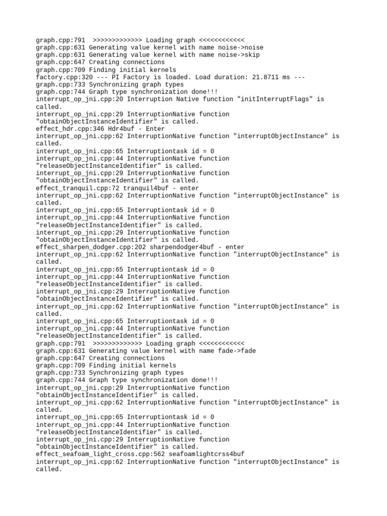 Graph Loading and Kernel Generation Logs | PDF | Computing | Computer ...