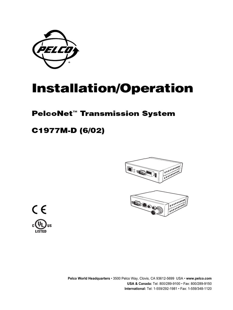 PelcoNet NET101 Installation Operation C1977MD | PDF | Computer Network ...