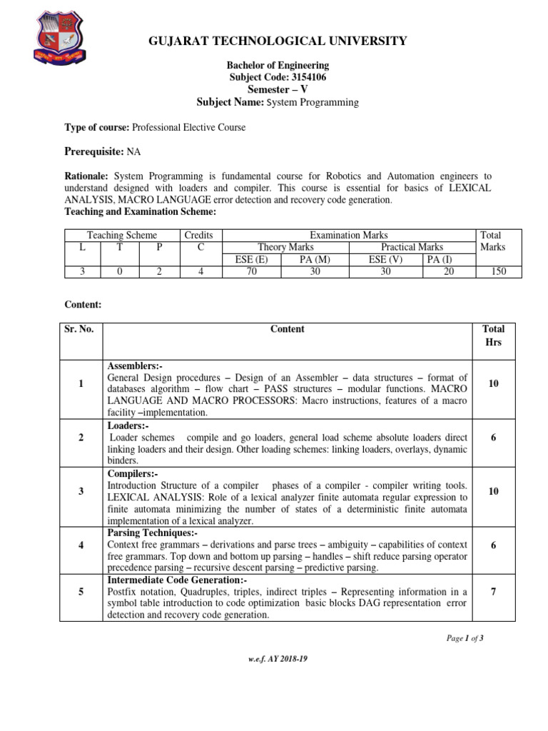 System Programming Course Overview | PDF | Parsing | Scheme ...