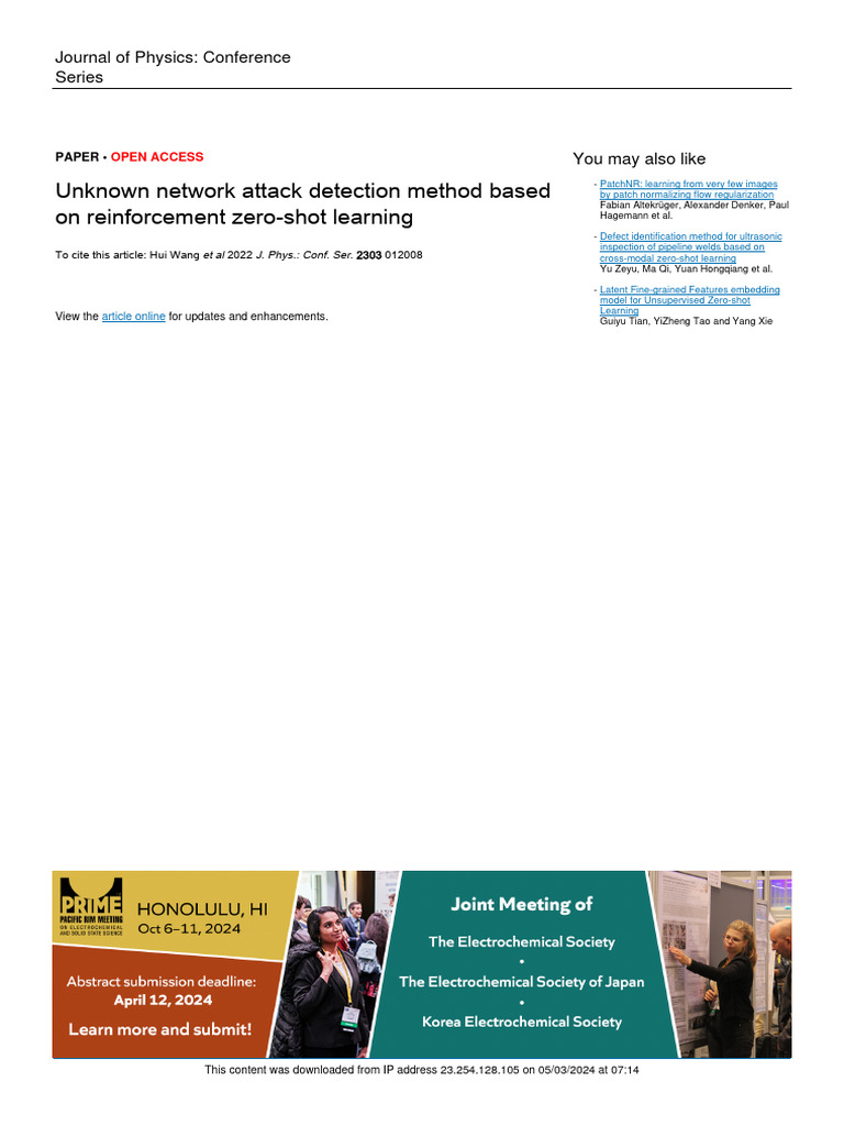 Unknown Network Attack Detection Method | PDF | Machine Learning ...