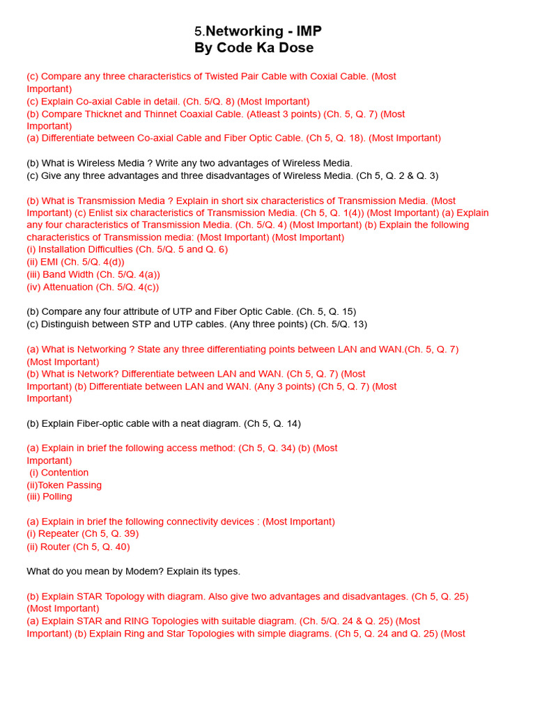 Networking Media and Topology Explained | PDF | Network Topology ...
