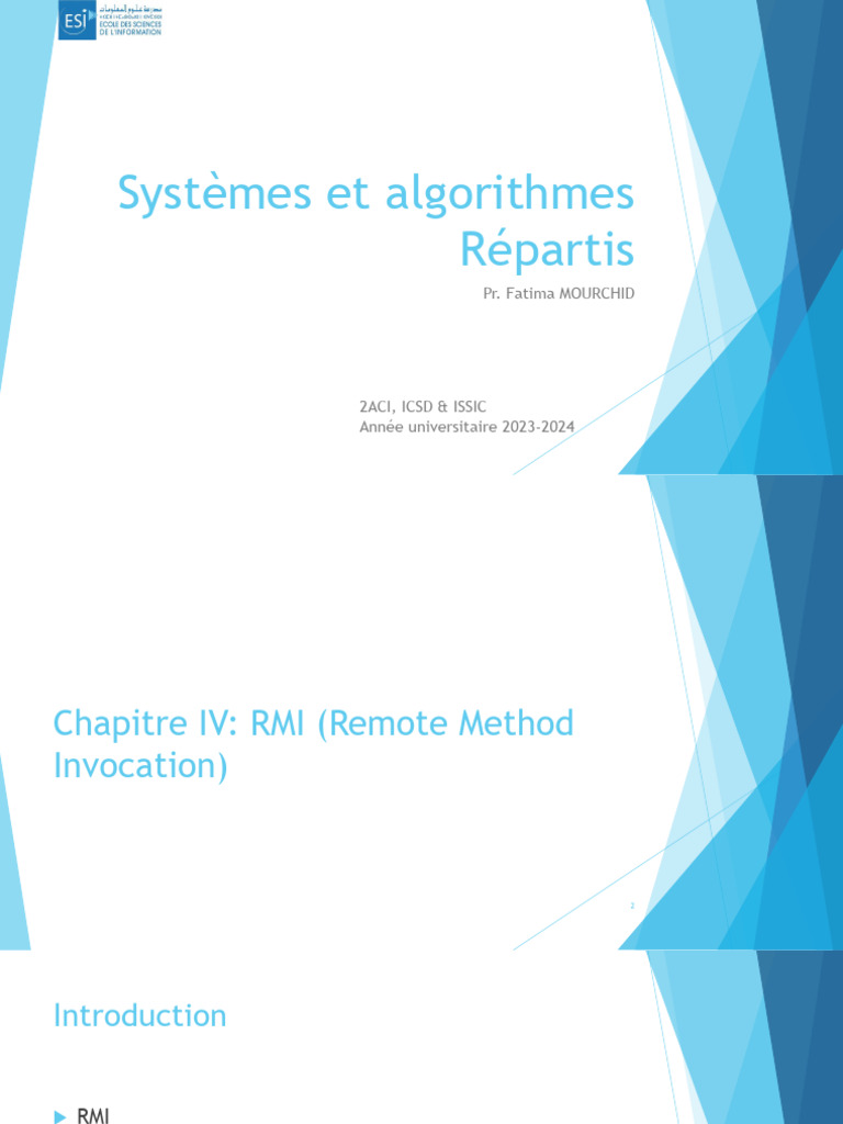 Introduction à Java RMI et JNDI | PDF | Architecture du courtier de ...