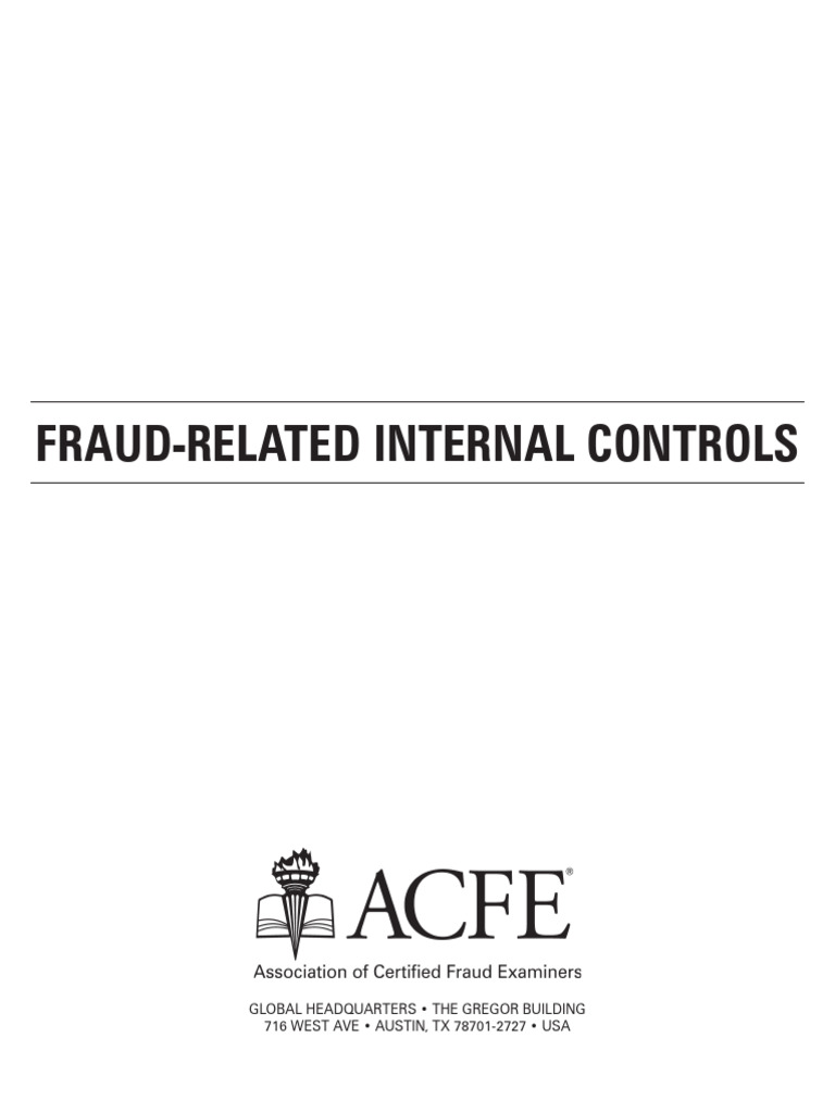 Fraud-Related Internal Controls Overview | PDF | Internal Control | Risk