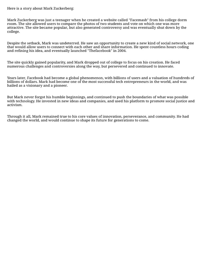 Fb Founder Story Pdf