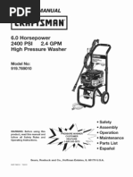 Download CRAFTSMAN Pressure Washer Model 919769010 - L0711134 by Tom Jones SN75268255 doc pdf