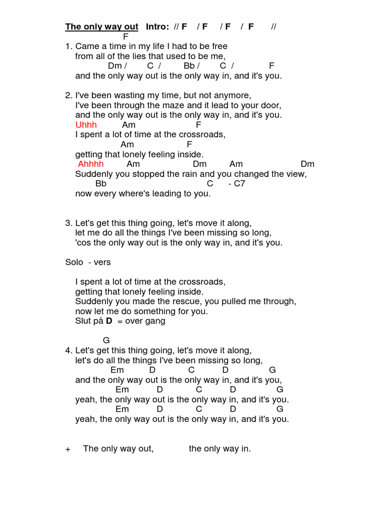 The Only Way Out | PDF | Language Arts & Discipline