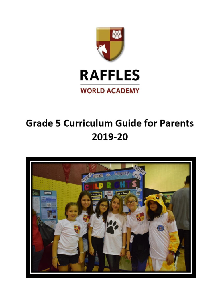 RWA Parent Curriculum Guide - Grade 5 2019-20 | PDF | Educational ...