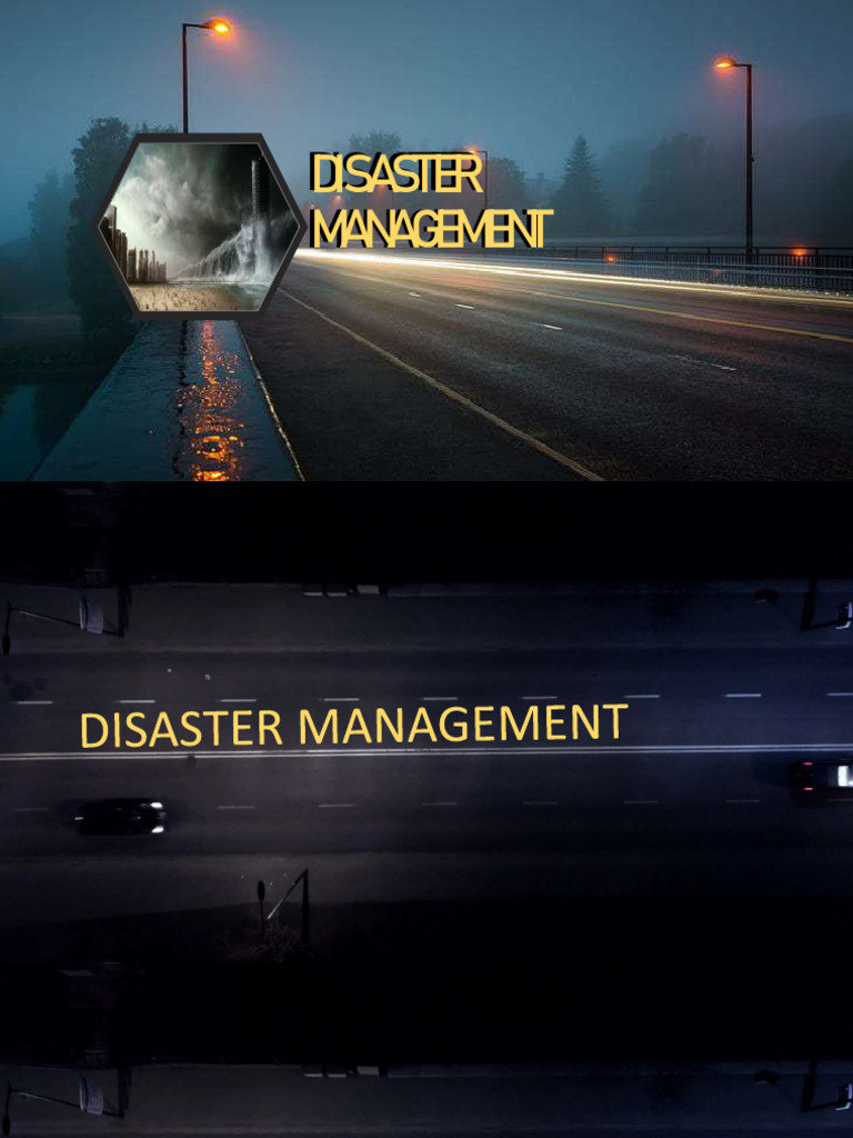 Disaster Management 1 Pdf Natural Disasters Emergency Management