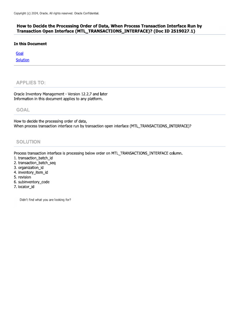 How To Decide The Processing Order of Data, When Process Transaction ...