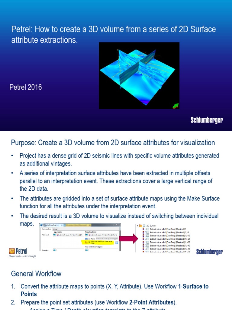 Create 3D Volume from 2D Attributes | PDF | Teaching Methods ...