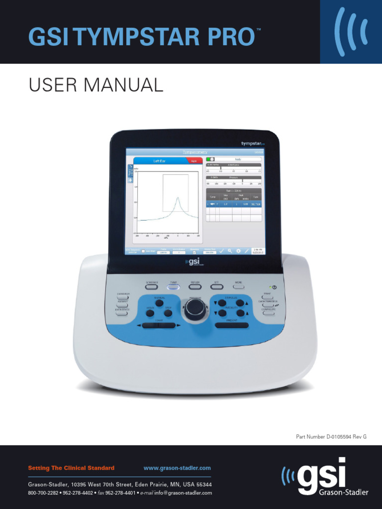 TympStar Pro User Manual English D-0105594 Rev G | PDF | Usb ...