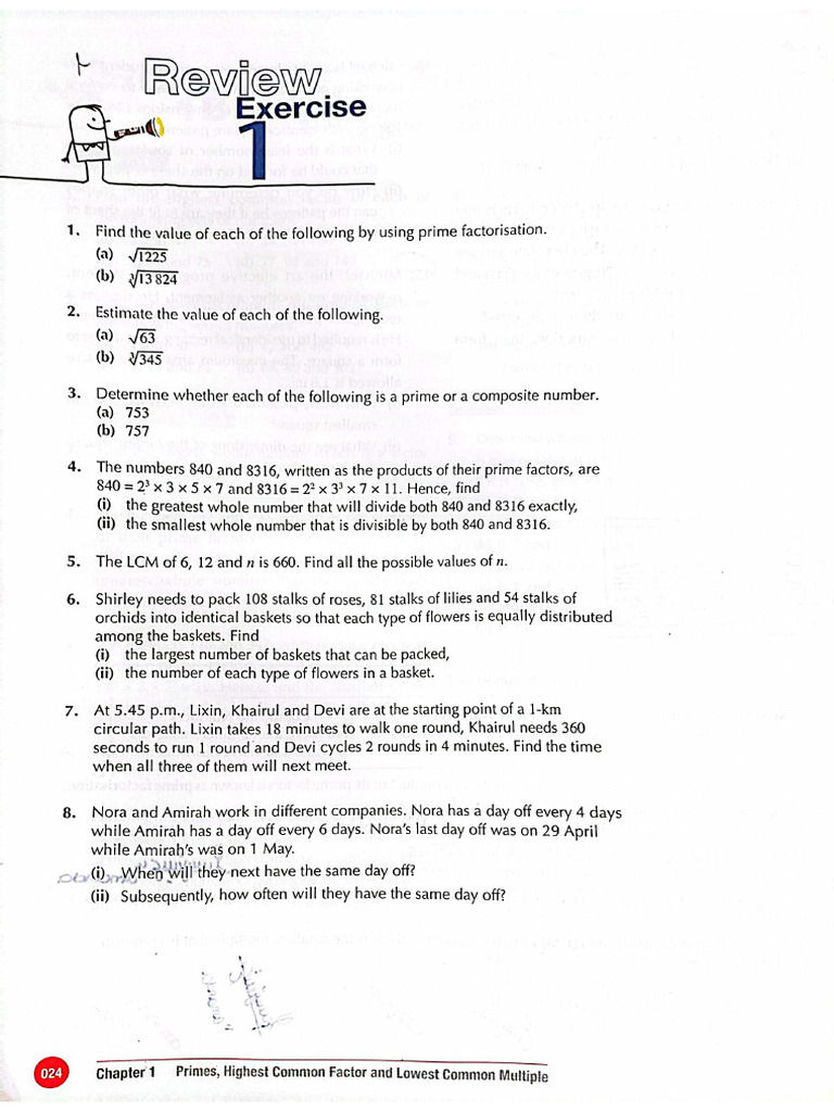 Claire Semester 1 Review Exercise | PDF