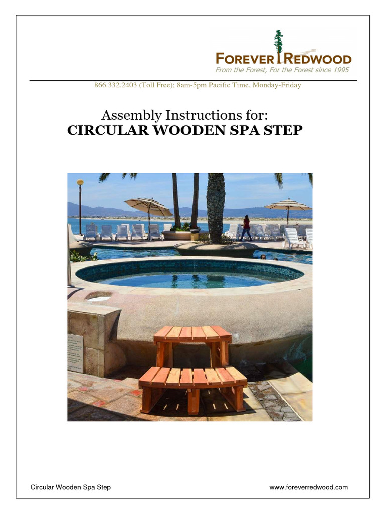 Circular Wooden Spa Step | PDF